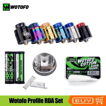 Original Wotofo Profile RDA Tank With a1 mesh coil 0.18ohm profile cotton vape kit Electronic Cigarette 24mm Mesh Coil Atomizer
Original Wotofo Profile RDA Tank With a1 mesh coil 0.18ohm profile cotton vape kit Electronic Cigarette 24mm Mesh Coil Atomizer