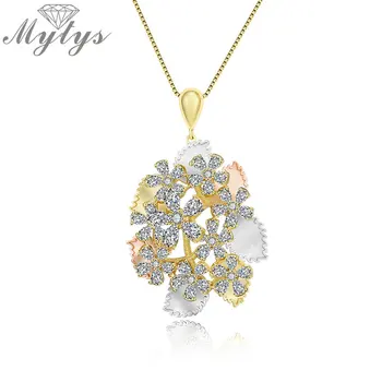 Mytys Middle East Fashion Design Elegant Tricolor Gold Three Tone Pendant Necklace AAA Zircon High Quality Necklace Women cn417
Mytys Middle East Fashion Design Elegant Tricolor Gold Three Tone Pendant Necklace AAA Zircon High Quality Necklace Women cn417