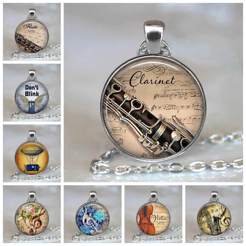 Retro Music & Roses Necklace Treble Musical Note Pendant Glass Dome Musician Music Student Lover's Gift Fashion Jewelry Necklace
Retro Music & Roses Necklace Treble Musical Note Pendant Glass Dome Musician Music Student Lover's Gift Fashion Jewelry Necklace