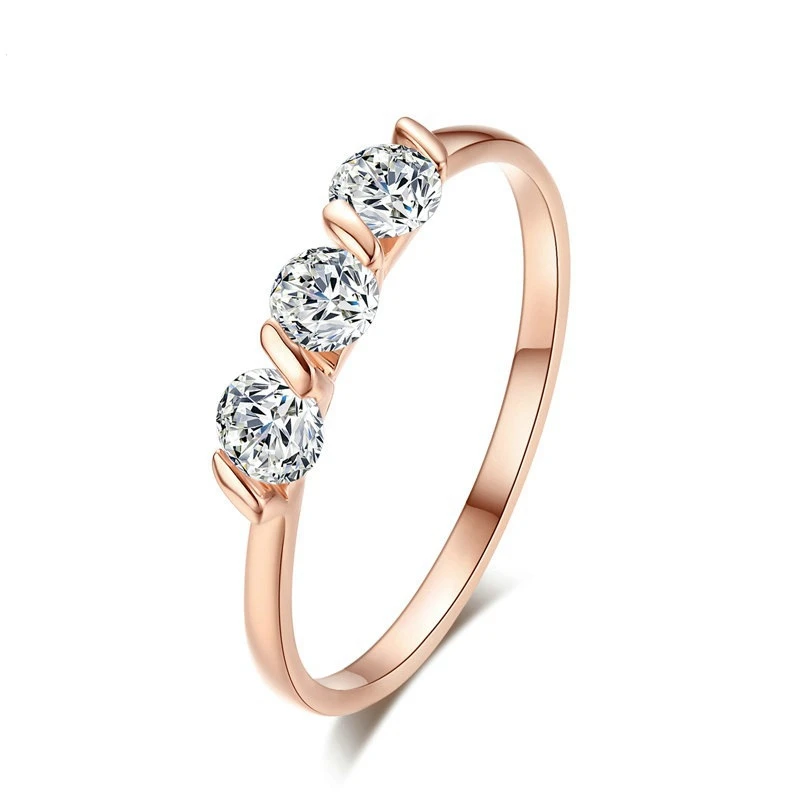 QCOOLJLY Wedding Three Zircon Flat Rhinestone Ring Crystal Silver Color Rings Engagement Gold Color Cubic Zircon Ring Women
QCOOLJLY Wedding Three Zircon Flat Rhinestone Ring Crystal Silver Color Rings Engagement Gold Color Cubic Zircon Ring Women