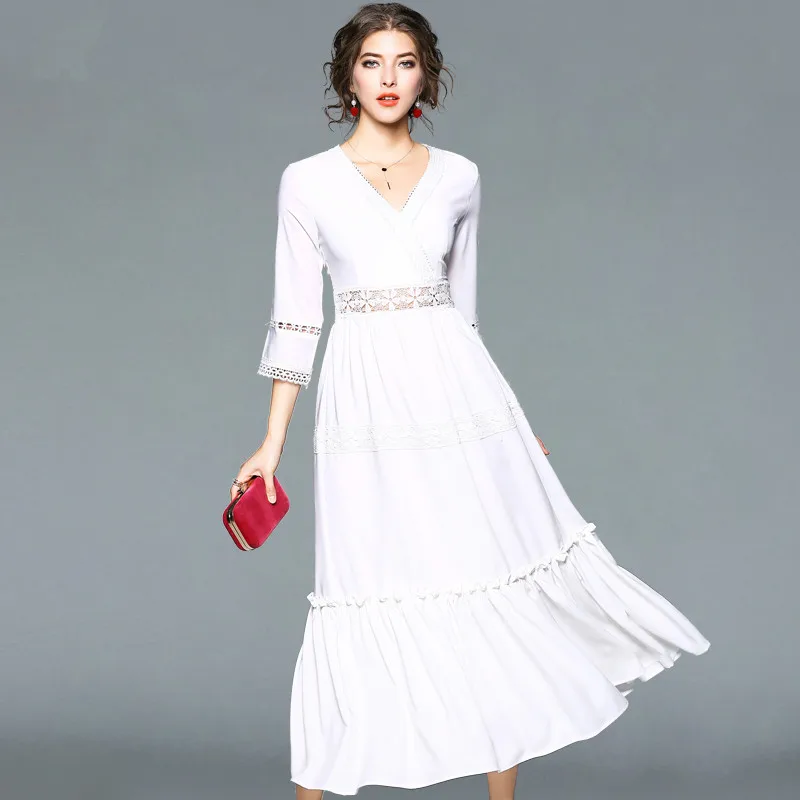 High Quality L to 2XL Plus size Women Lace Dress 2018 New Design sping Cute A-line Party Dresses
High Quality L to 2XL Plus size Women Lace Dress 2018 New Design sping Cute A-line Party Dresses