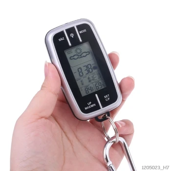 Mini Portable Weather Station Forecast Temperature Humidity Clock Flashlight & Compass Thermometer Pocket Outdoor EDC Tool
Mini Portable Weather Station Forecast Temperature Humidity Clock Flashlight & Compass Thermometer Pocket Outdoor EDC Tool