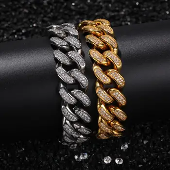 20mm Big Wide Micro Paved AAA CZ Stone Stainless Steel Bling Iced Out Round Cuban Chain Bracelet Men Hip Hop Rapper Jewelry
20mm Big Wide Micro Paved AAA CZ Stone Stainless Steel Bling Iced Out Round Cuban Chain Bracelet Men Hip Hop Rapper Jewelry