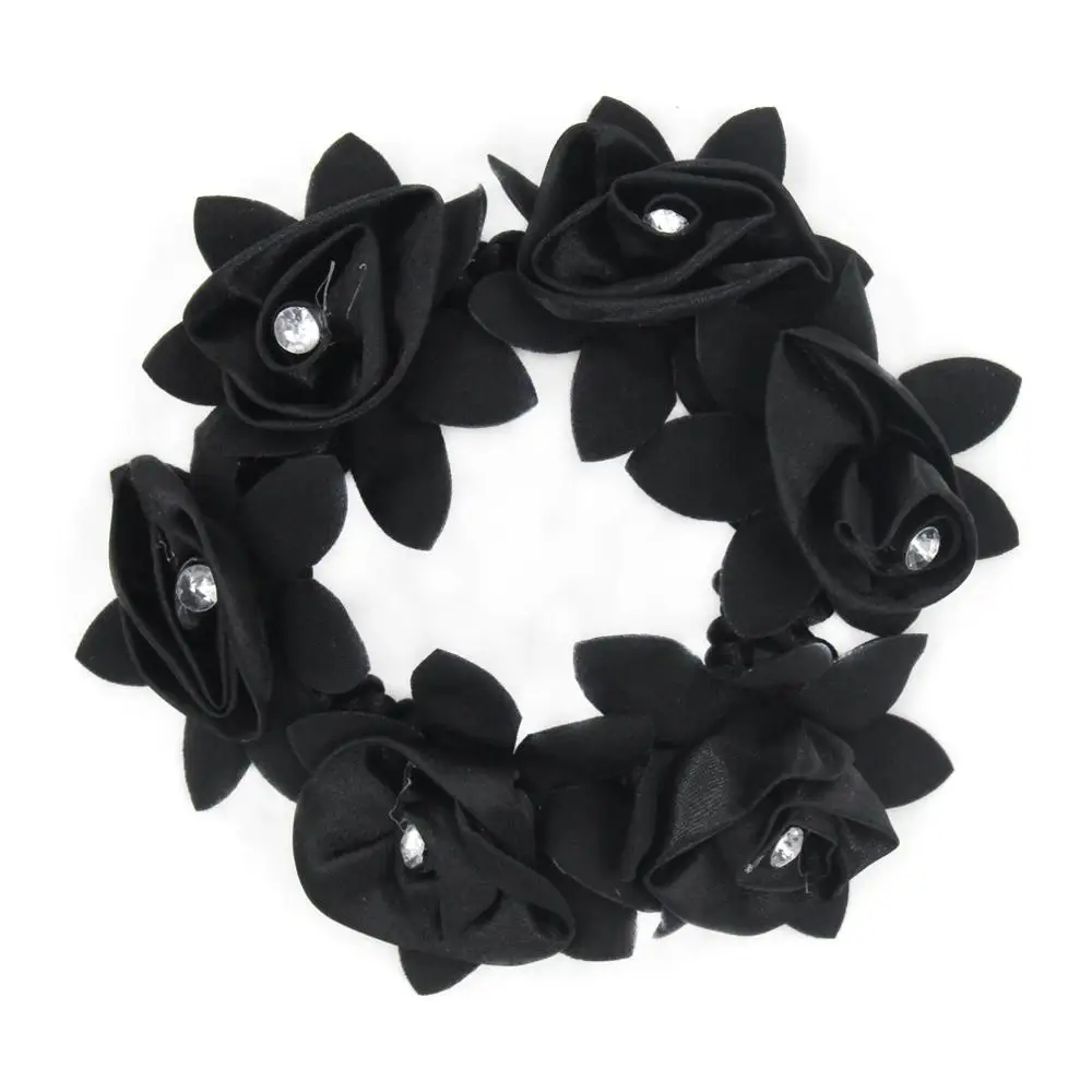 Furling Girl 1 PC Flowers Stain with Crystal Elastic Hair Bands Hair Bun Accessories for Women Pure Color Hair Scrunchies
Furling Girl 1 PC Flowers Stain with Crystal Elastic Hair Bands Hair Bun Accessories for Women Pure Color Hair Scrunchies