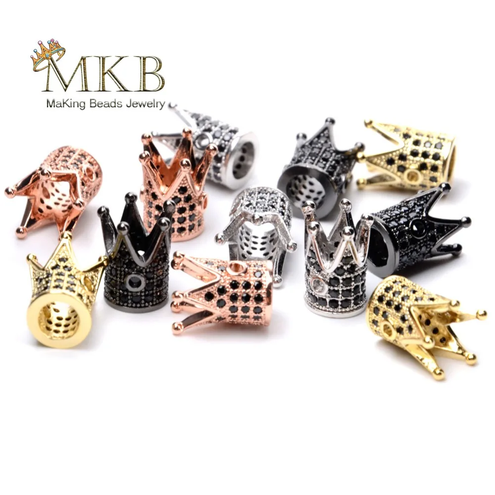 Luxury Micro Pave Black Cubic Zirconia Crown Beads For Jewelry Making 8*12mm Cz Brass Beads Diy Bracelet Accessories Wholesale
Luxury Micro Pave Black Cubic Zirconia Crown Beads For Jewelry Making 8*12mm Cz Brass Beads Diy Bracelet Accessories Wholesale