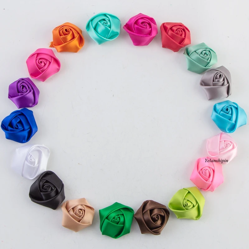 120pcs/lot 18 Colors Hair Clips Mini Satin Ribbon Rose Flower Accessories Handmade Rolled Rosettes For Hair Clip Or Headband DIY
120pcs/lot 18 Colors Hair Clips Mini Satin Ribbon Rose Flower Accessories Handmade Rolled Rosettes For Hair Clip Or Headband DIY
