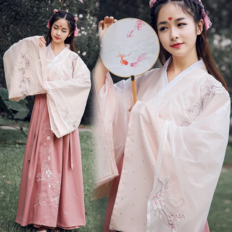 Фото Женский костюм в стиле ФК розовая Китайская традиционная и древняя одежда