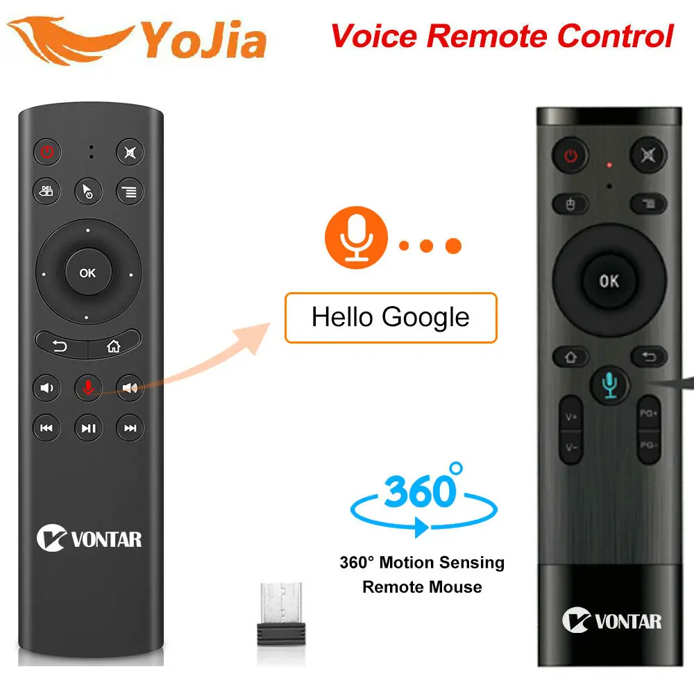2.4GHz Wireless Air Mouse Q5 Voice Remote Control G20S Google Microphone Gyro For Android TV Box T9 X96 mini HK1 T95Q H96 MAX
2.4GHz Wireless Air Mouse Q5 Voice Remote Control G20S Google Microphone Gyro For Android TV Box T9 X96 mini HK1 T95Q H96 MAX