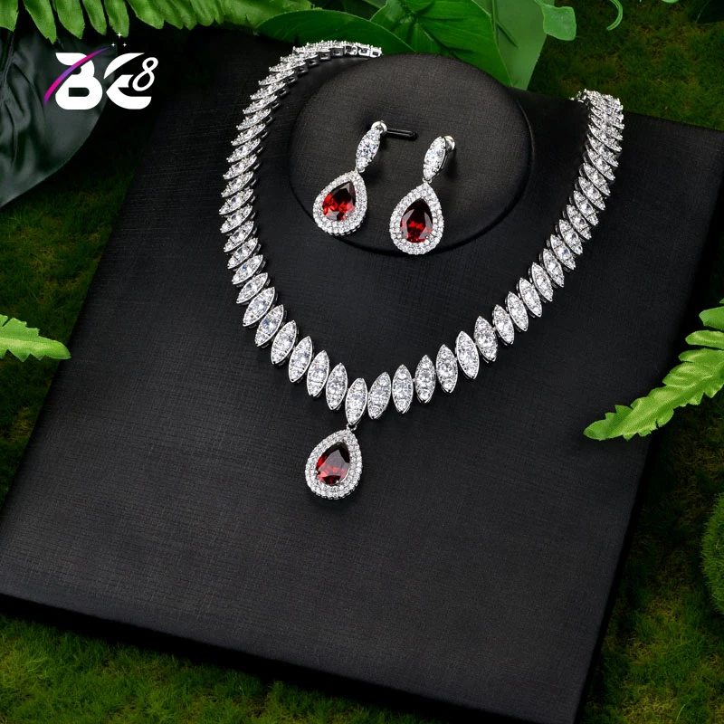Be 8 Fashion AAA Red Cubic Zircon Jewelry Sets ,Earrings Necklace Bracelet Full Set Dress Accessories Bijoux Femme Ensemble S127
Be 8 Fashion AAA Red Cubic Zircon Jewelry Sets ,Earrings Necklace Bracelet Full Set Dress Accessories Bijoux Femme Ensemble S127