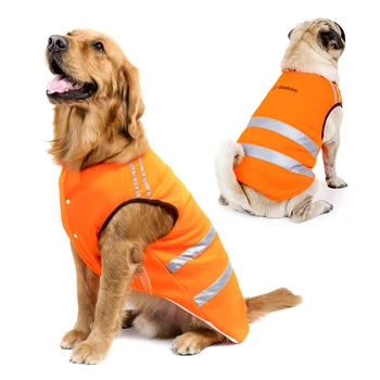 

GLORIOUS KEK Reflective Dog Clothes Outdoor Fluorescent Safety Dog Jacket Winter Warm Dog Coat for Small Medium Large Pet Husky