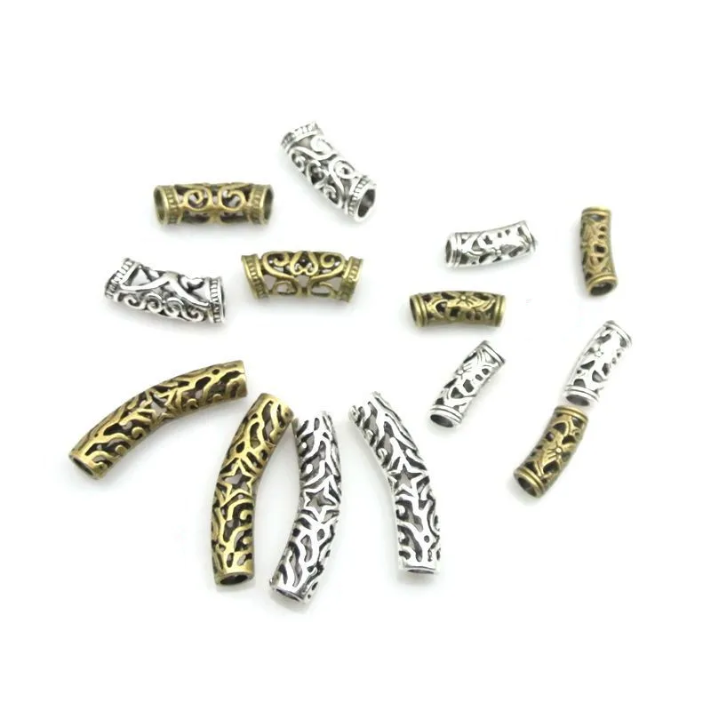 20pcs Big Hole Beads Metal Tube Spacer Beads For Jewelry Making Charm Bracelets DIY, Rings tube clips for Hair Accessories
20pcs Big Hole Beads Metal Tube Spacer Beads For Jewelry Making Charm Bracelets DIY, Rings tube clips for Hair Accessories