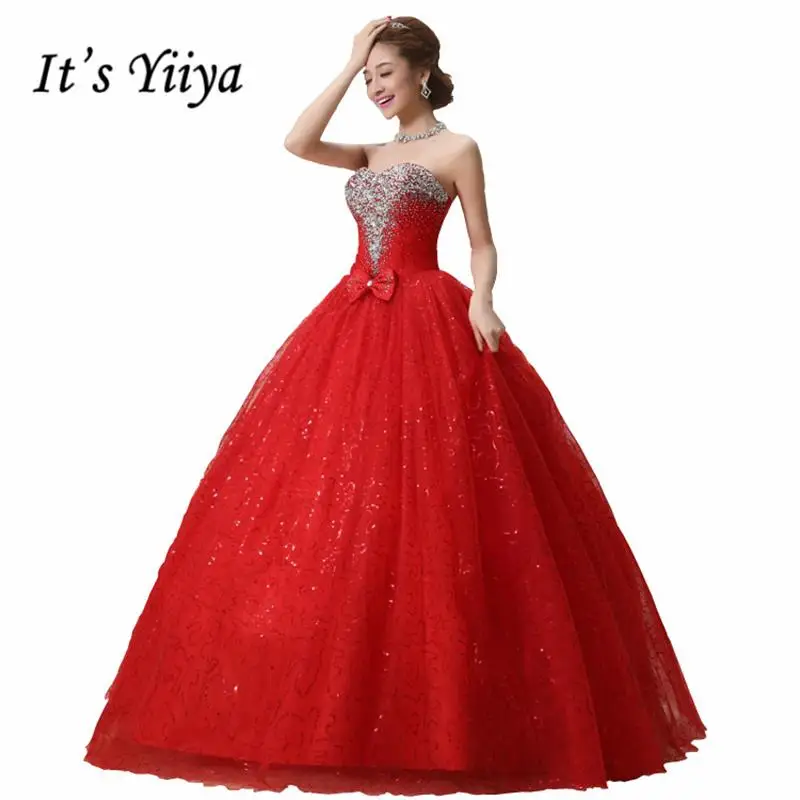 Real Photo Free Shipping Custom Made Red White Sequins Wedding Dresses Bow Tulle Cheap Bride Gowns Vestidos De Novia 2017 HS091
Real Photo Free Shipping Custom Made Red White Sequins Wedding Dresses Bow Tulle Cheap Bride Gowns Vestidos De Novia 2017 HS091