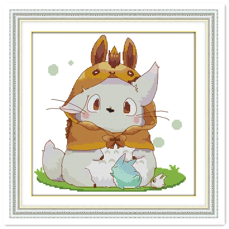 Lovely Totoro Embroidery Cross Sets DMC Cross Stitch Fabric Home Decor Chinese Counted Cross Stitch Patterns Kits Needlework
Lovely Totoro Embroidery Cross Sets DMC Cross Stitch Fabric Home Decor Chinese Counted Cross Stitch Patterns Kits Needlework