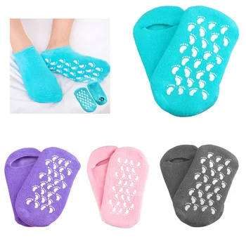 Reusable Silicone Gel Socks/Gloves SPA Moisturizing Whitening Exfoliating Smooth Hand Mask Foot Mask Foot Care Socks
Reusable Silicone Gel Socks/Gloves SPA Moisturizing Whitening Exfoliating Smooth Hand Mask Foot Mask Foot Care Socks