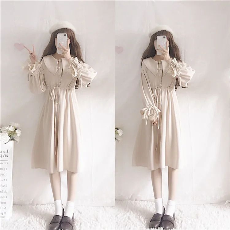 Vintage lapel lolita dress lace bowknot high waist victorian dress kawaii girl gothic dress sweet lolita cos loli gothic lolita
Vintage lapel lolita dress lace bowknot high waist victorian dress kawaii girl gothic dress sweet lolita cos loli gothic lolita