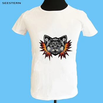 Seestern brand new T shirt fashion applique spring cat Design Summer men's cotton tops lightning tee
Seestern brand new T shirt fashion applique spring cat Design Summer men's cotton tops lightning tee