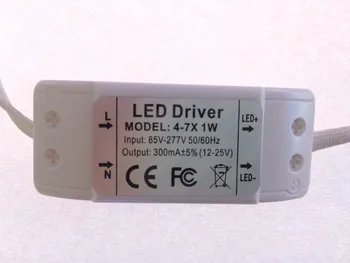 4-7x1w 6-10x1w 8-12x1w 12-20x1w LED Driver Power Supply 300mA 85-277v for Led ceilling light panel light downlight Transformers
4-7x1w 6-10x1w 8-12x1w 12-20x1w LED Driver Power Supply 300mA 85-277v for Led ceilling light panel light downlight Transformers