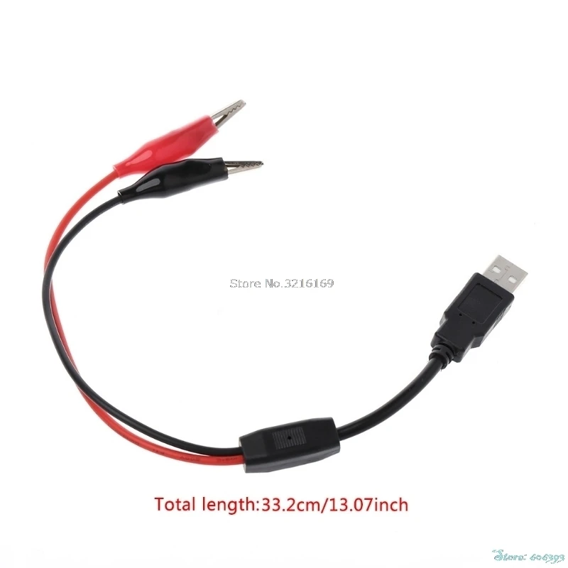 For 1PC Copper Alligator Clips with Wire Male USB Connector Test Leads Crocodile Clamp Promotion
For 1PC Copper Alligator Clips with Wire Male USB Connector Test Leads Crocodile Clamp Promotion