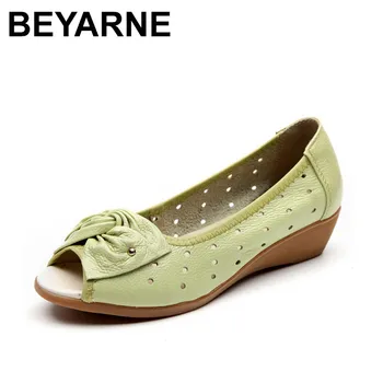 BEYARNE 2019 New Spring Summer Wedges Sandals Women Bowtie Casual Women Shoes Genuine Leather Sandals Woman Fish Mouth Toe
BEYARNE 2019 New Spring Summer Wedges Sandals Women Bowtie Casual Women Shoes Genuine Leather Sandals Woman Fish Mouth Toe