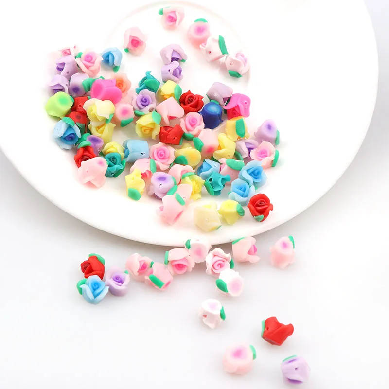 New 10mm 10pcs Mini Kawaii Polymer Clay Fimo Rose Flower Chunky Flatback Beads DIY Hair Headband Decoration Jewelry Findings
New 10mm 10pcs Mini Kawaii Polymer Clay Fimo Rose Flower Chunky Flatback Beads DIY Hair Headband Decoration Jewelry Findings