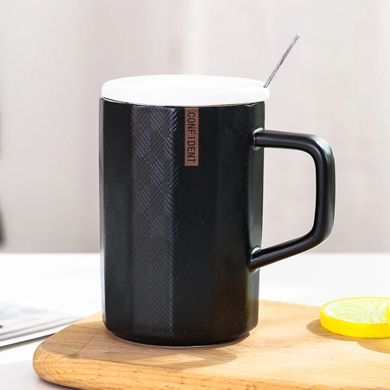 Hot sale Creative Mug with Spoon with lid 450ml coffee cup heat-resistant ceramic Cup Travel mugs Household office Drinkware
Hot sale Creative Mug with Spoon with lid 450ml coffee cup heat-resistant ceramic Cup Travel mugs Household office Drinkware