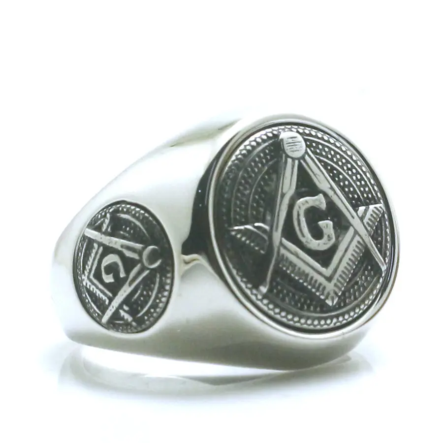 Size 7 To Size 15 Mens Boys 316L Stainless Steel Cool Silver Newest 3 logos Freemasons Personal Design Cool Ring
Size 7 To Size 15 Mens Boys 316L Stainless Steel Cool Silver Newest 3 logos Freemasons Personal Design Cool Ring