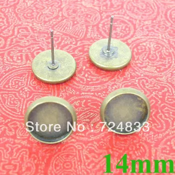 14mm Vintage Antique Bronze Plated Round Bezel Tray Stud Earrings Settings Blank Bases DIY Resin Dome Jewelry Making Wholesale
14mm Vintage Antique Bronze Plated Round Bezel Tray Stud Earrings Settings Blank Bases DIY Resin Dome Jewelry Making Wholesale