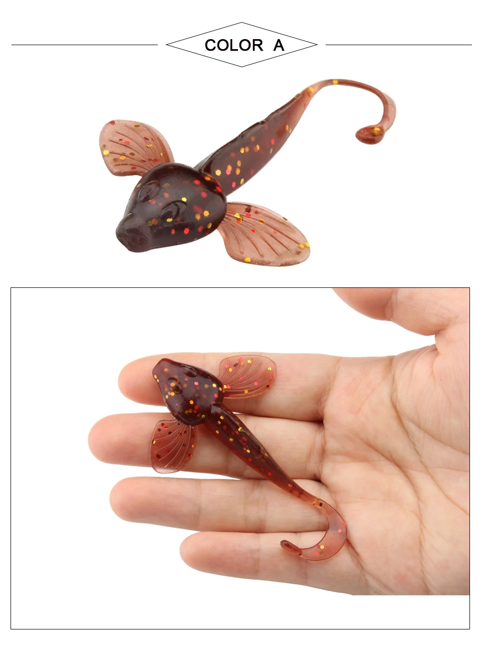 2018 RoseWood High Quality Small 3D Soft Plastic Lures 8cm4.4g 6pcs Vivid Fins Swimming Soft Baits Handmade Silicon Rubber Lure (2)