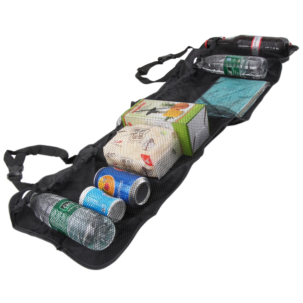 Car Trunk Back Seat Organizer Bag SUV Net Mesh Storage Stowing Tidying Floding Pockets Trash Automobile Bags In Cars Accessories |