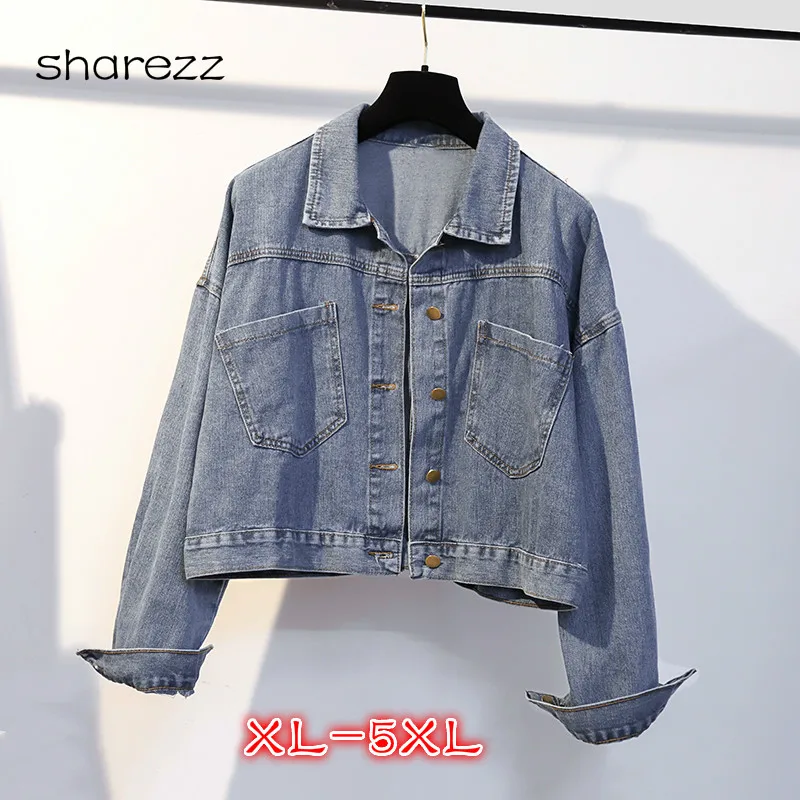 Fashion Streetwear Women Autumn Denim Jacket 2019 New Short Holes Coats Jeans Female Slim Plus Size 5XL Spring Denim Jackets
Fashion Streetwear Women Autumn Denim Jacket 2019 New Short Holes Coats Jeans Female Slim Plus Size 5XL Spring Denim Jackets