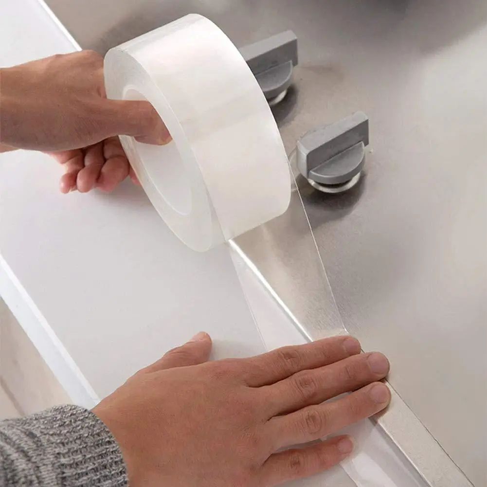 Transparent Tape Washable Reusable Double-Sided Tape Adhesive Paste Removable No Trace Glue Cleanable Kitchen Cleaning Gadgets
Transparent Tape Washable Reusable Double-Sided Tape Adhesive Paste Removable No Trace Glue Cleanable Kitchen Cleaning Gadgets