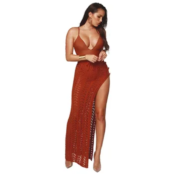 2018hot sale women's knit beach skirt sexy hollow length long sexy openwork wool skirt versatile style button high waist sp
2018hot sale women's knit beach skirt sexy hollow length long sexy openwork wool skirt versatile style button high waist sp