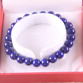 Free Shipping Fine Jewelry Stretch Blue 8MM Round Beads 100% Natural AA Genuine Lapis Lazuli Bracelet 7.5" with Box 1Pcs RJ026
Free Shipping Fine Jewelry Stretch Blue 8MM Round Beads 100% Natural AA Genuine Lapis Lazuli Bracelet 7.5" with Box 1Pcs RJ026