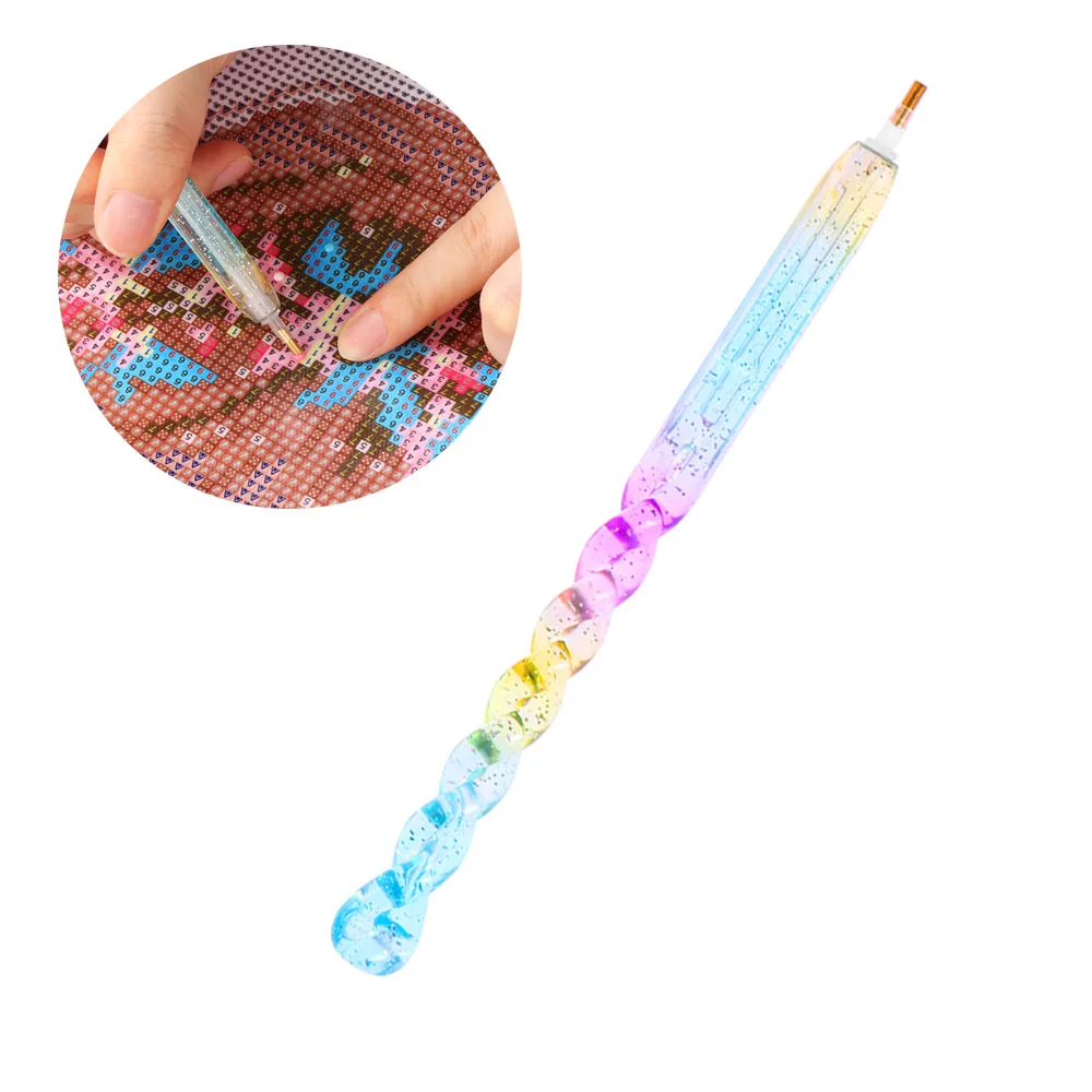 1PC DIY Crafts 5D Round Diamond Point Drill Pen Painting Cross Stitch Accessories Sewing Household Diamond Painting Pen
1PC DIY Crafts 5D Round Diamond Point Drill Pen Painting Cross Stitch Accessories Sewing Household Diamond Painting Pen