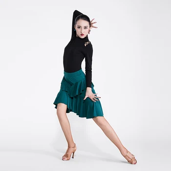 Fashion Latin Dance Costumes Tango Cha Cha Samba Practice Wear Women Ruffle Ballroom Dancing Outfits Rumba Stage Clothes DC1042
Fashion Latin Dance Costumes Tango Cha Cha Samba Practice Wear Women Ruffle Ballroom Dancing Outfits Rumba Stage Clothes DC1042