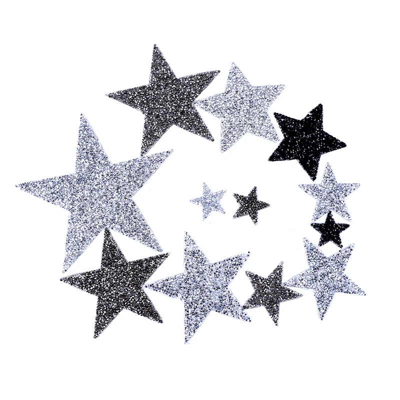High Quality Crystal Rhinestone 3D Star Appliques Badge Stripes Diamond Pentagram Stickers Patches for Clothing Iron on Clothes
High Quality Crystal Rhinestone 3D Star Appliques Badge Stripes Diamond Pentagram Stickers Patches for Clothing Iron on Clothes