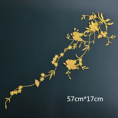 Fine Large Embroidered Cloth Gold Thread Cheongsam National Wind Decorative Accessories Decorative Decals Stickers Curtain RS942
Fine Large Embroidered Cloth Gold Thread Cheongsam National Wind Decorative Accessories Decorative Decals Stickers Curtain RS942