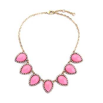 Cubic Zirconia Black Pink Blue Big Waterdrop Necklace Women Party Statement Bib Necklace Accessories
Cubic Zirconia Black Pink Blue Big Waterdrop Necklace Women Party Statement Bib Necklace Accessories