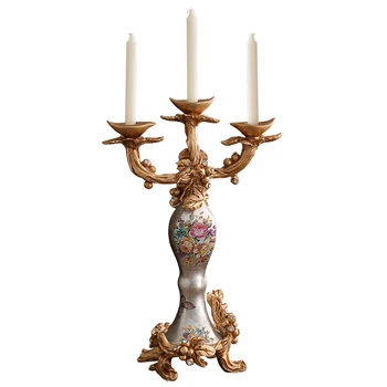 luxury Candlestick ornaments romantic wedding props candlelight dinner table three head holder Home Furnishing Hotel
luxury Candlestick ornaments romantic wedding props candlelight dinner table three head holder Home Furnishing Hotel