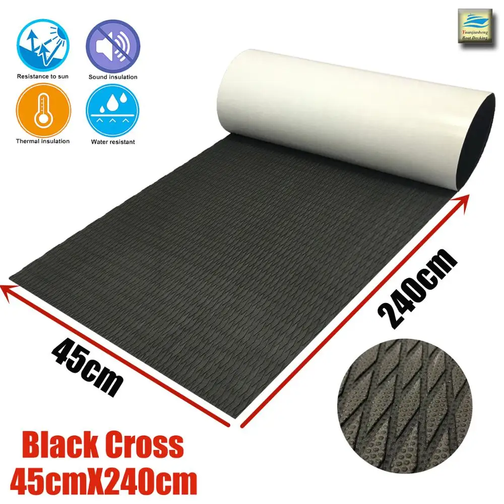 EVA Teak Decking For Boat Surfboard Deck Pad Yacht Marine Flooring 45cmx240cm Black Cross SUP Grip Pad Non-slip Accessories
EVA Teak Decking For Boat Surfboard Deck Pad Yacht Marine Flooring 45cmx240cm Black Cross SUP Grip Pad Non-slip Accessories