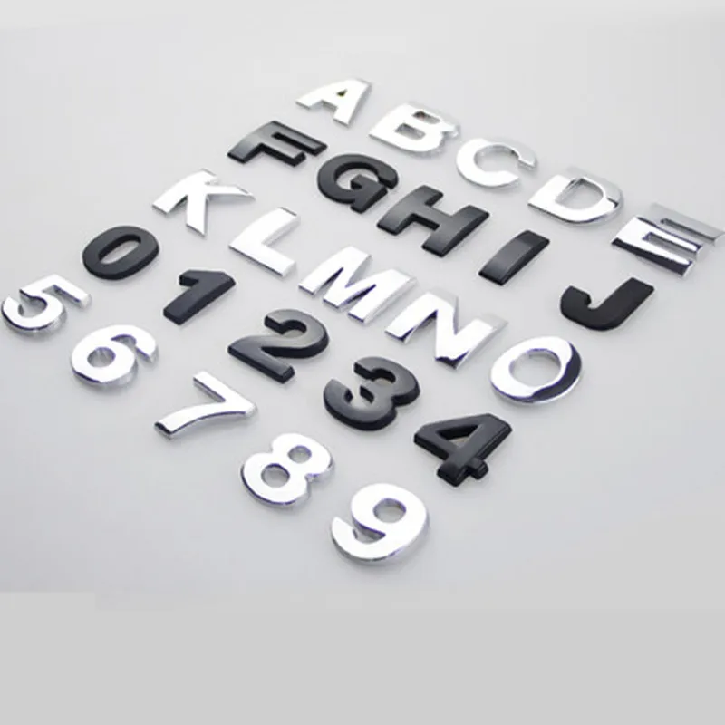 25mm S-Z 3M Car Letters metal chrome stickers Hood Trunk Tailgate Emblem Badge Nameplate DIY decoration Car Styling Accessories
25mm S-Z 3M Car Letters metal chrome stickers Hood Trunk Tailgate Emblem Badge Nameplate DIY decoration Car Styling Accessories