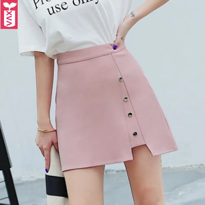 XVA Sweet Brand Women Office 2018 Irregularity Rivet MiniSkirts Female Single-breasted High Waist Lined Skirts Summer
XVA Sweet Brand Women Office 2018 Irregularity Rivet MiniSkirts Female Single-breasted High Waist Lined Skirts Summer
