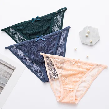 Women Sexy Panties 2019 New Summer Comfortable Briefs Solid Sexy Lace Floral Underwear Sexy Underwear Transparent Bow Panties
Women Sexy Panties 2019 New Summer Comfortable Briefs Solid Sexy Lace Floral Underwear Sexy Underwear Transparent Bow Panties