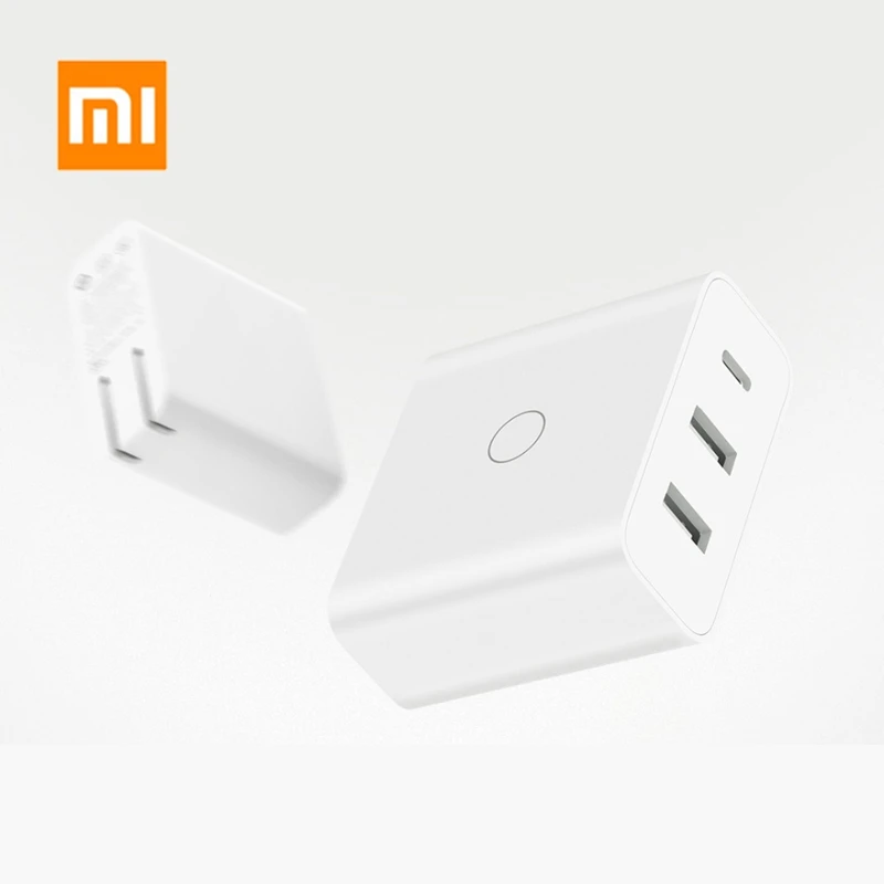 Original Xiaomi Mijia USB Charger 65W Fast Charge Quick Charge Type-C Port 3 Output Adapter Fast Charger for Xiaomi 8 iphone X
Original Xiaomi Mijia USB Charger 65W Fast Charge Quick Charge Type-C Port 3 Output Adapter Fast Charger for Xiaomi 8 iphone X