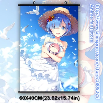 Re:Zero kara Hajimeru Isekai Seikatsu Rem & Ram Kawaii Japanese Anime Wall Scroll Poster Home Decor Bedroom decorative painting
Re:Zero kara Hajimeru Isekai Seikatsu Rem & Ram Kawaii Japanese Anime Wall Scroll Poster Home Decor Bedroom decorative painting