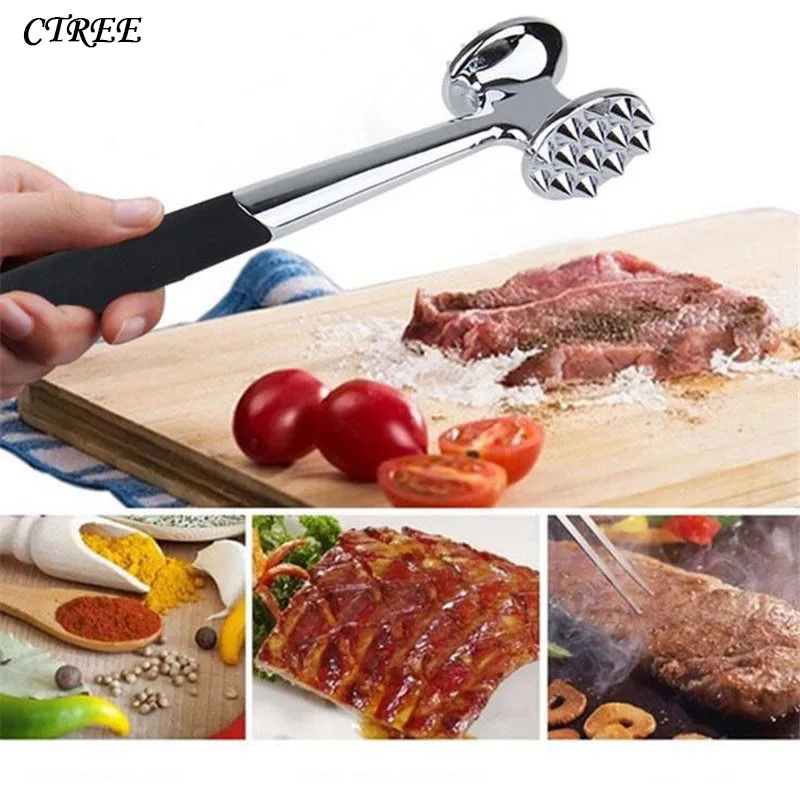 CTREE 1Pcs High Quality Meat Hammer Stainless Steel Chicken Meat Hammers Metal Beef Steak Tenderizer Kitchen Cooking Tools C586
CTREE 1Pcs High Quality Meat Hammer Stainless Steel Chicken Meat Hammers Metal Beef Steak Tenderizer Kitchen Cooking Tools C586