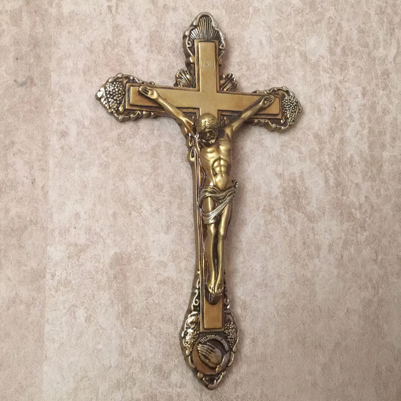 Catholic Christian Supplies Holy Wall Pendant Crucifix Jesus Cross Living Room Jesu Emmanuel Alleluia Lamb of God Adornment 34CM
Catholic Christian Supplies Holy Wall Pendant Crucifix Jesus Cross Living Room Jesu Emmanuel Alleluia Lamb of God Adornment 34CM