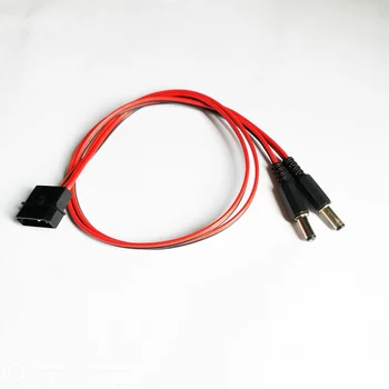 IDE Molex Male to 2*DC 5.5mm x 2.1mm Male Converter Adapter Power Supply Cable 12V 18AWG Wire 50cm 10pcs/lot
IDE Molex Male to 2*DC 5.5mm x 2.1mm Male Converter Adapter Power Supply Cable 12V 18AWG Wire 50cm 10pcs/lot