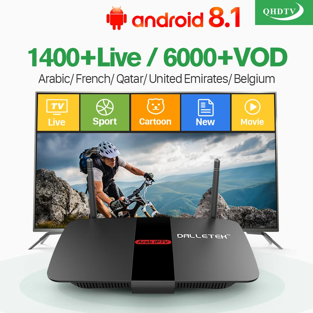 IPTV France Leadcool R1 Box 1 Year QHDTV French Arabic IPTV Code 4K TV Box Android Belgium Netherlands IPTV Subscription Morocco
IPTV France Leadcool R1 Box 1 Year QHDTV French Arabic IPTV Code 4K TV Box Android Belgium Netherlands IPTV Subscription Morocco