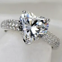 최고 판매 드롭 배송 럭셔리 쥬얼리 925 스털링 실버 화이트 (China)